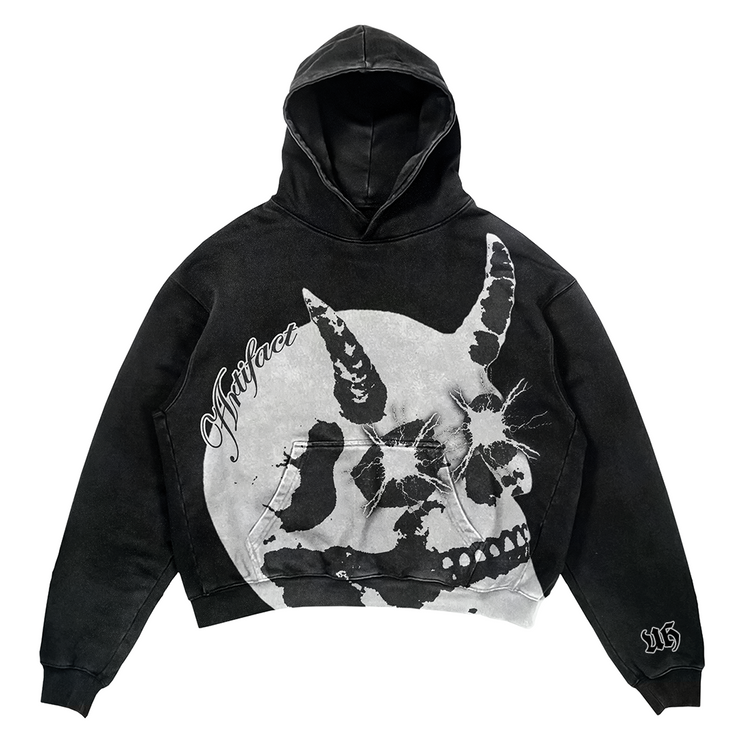 Skull Hoodie - BLACK